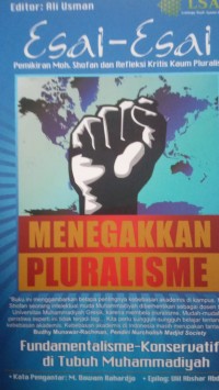 Image of Menegakan pluralisme